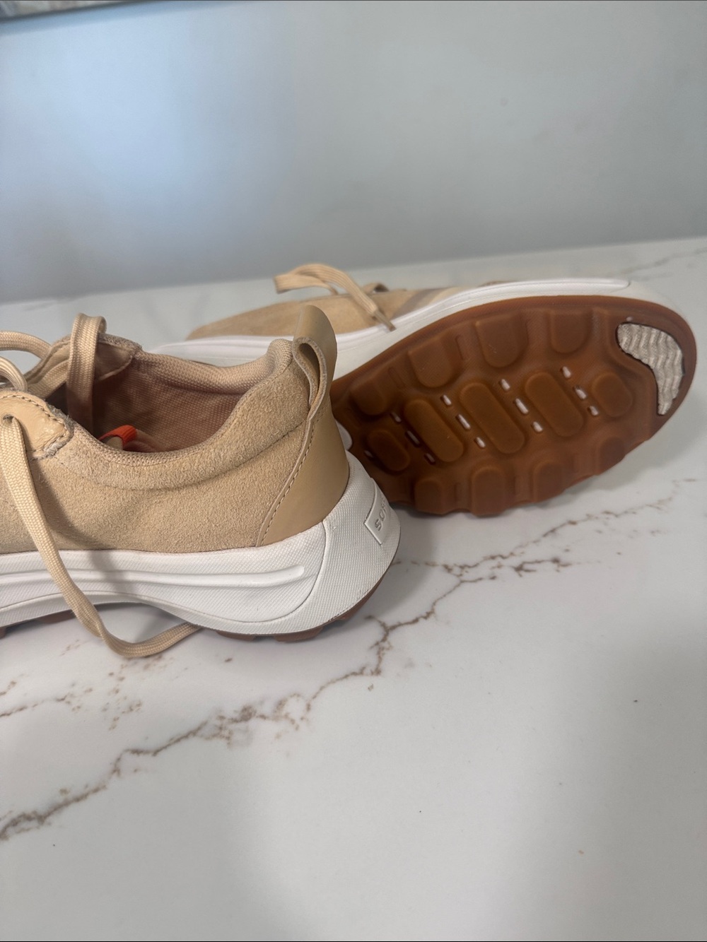 Sorel Beige Casual Sneakers - Versatile Everyday Comfort - Picture 4 of 5